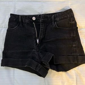 H&M Black Jean Shorts